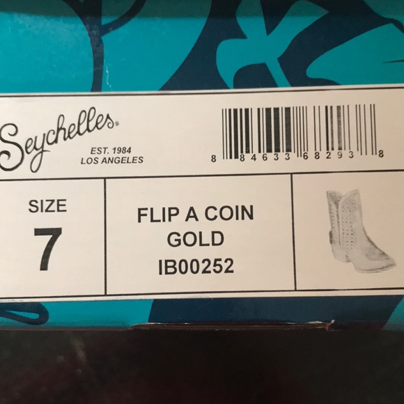 Seychelles Gold Ankle Boots - Picture 6 of 6